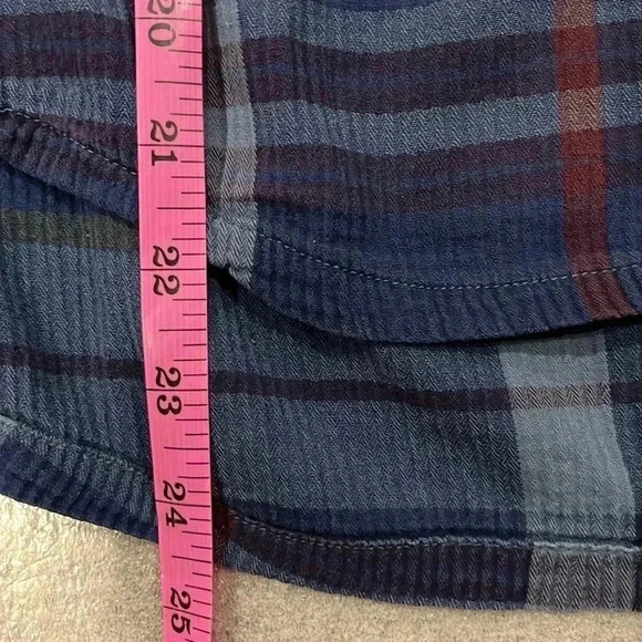 [M]PRANA  Fillary Top Plaid Cotton ButtonUp Shirt Women - Picture 6 of 9